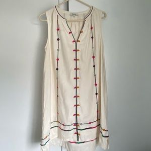 Madewell Summer Dress Embroidered with Lining